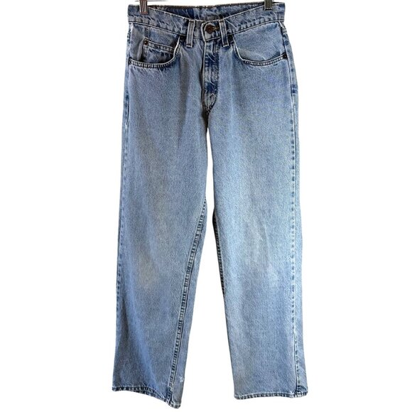 Vintage Levi's 565 Jeans Student Wide Leg Light Wash Size 29 x 32 USA Made - Picture 1 of 8